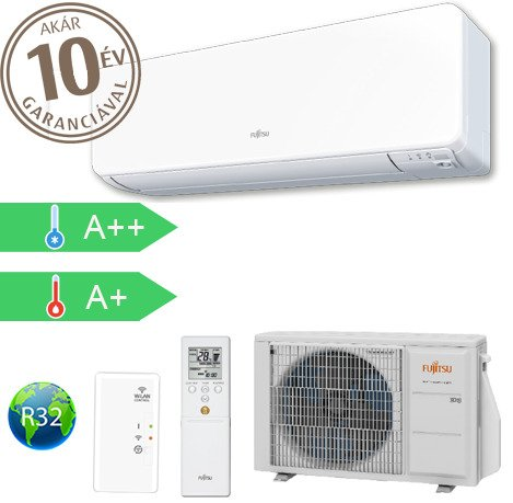 FUJITSU DESIGN ASYG14KETF/ AOYG14KETA 4,2 kW Oldalfali Inverteres Split klíma