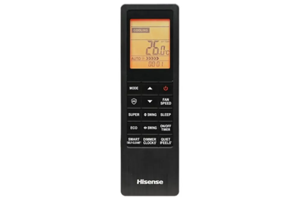 Fisher Art FSAIF-Art-124AE3-W-GR/FSOAIF-Art-124AE3 oldalfali split klíma 3,5kW (Fehér - Ezüstszürke textil cserélhető előlappal) távirányító